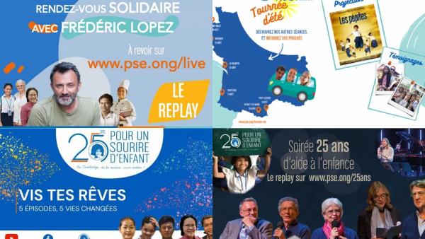 Posters of the big events of Pour un Sourire d'Enfant to (re)discover
