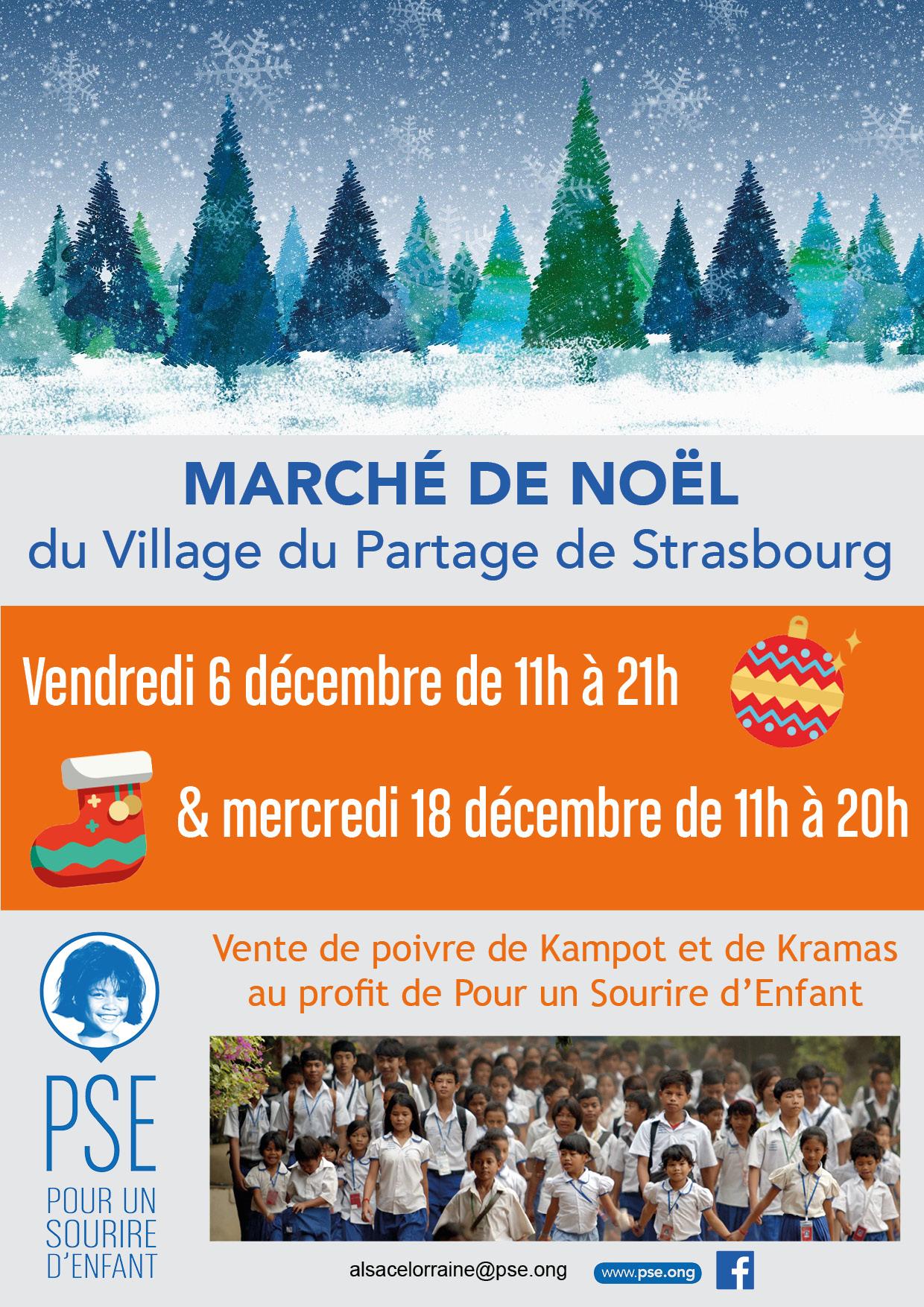 Affiche Marché de Noël à Strasbourg décembre 2019