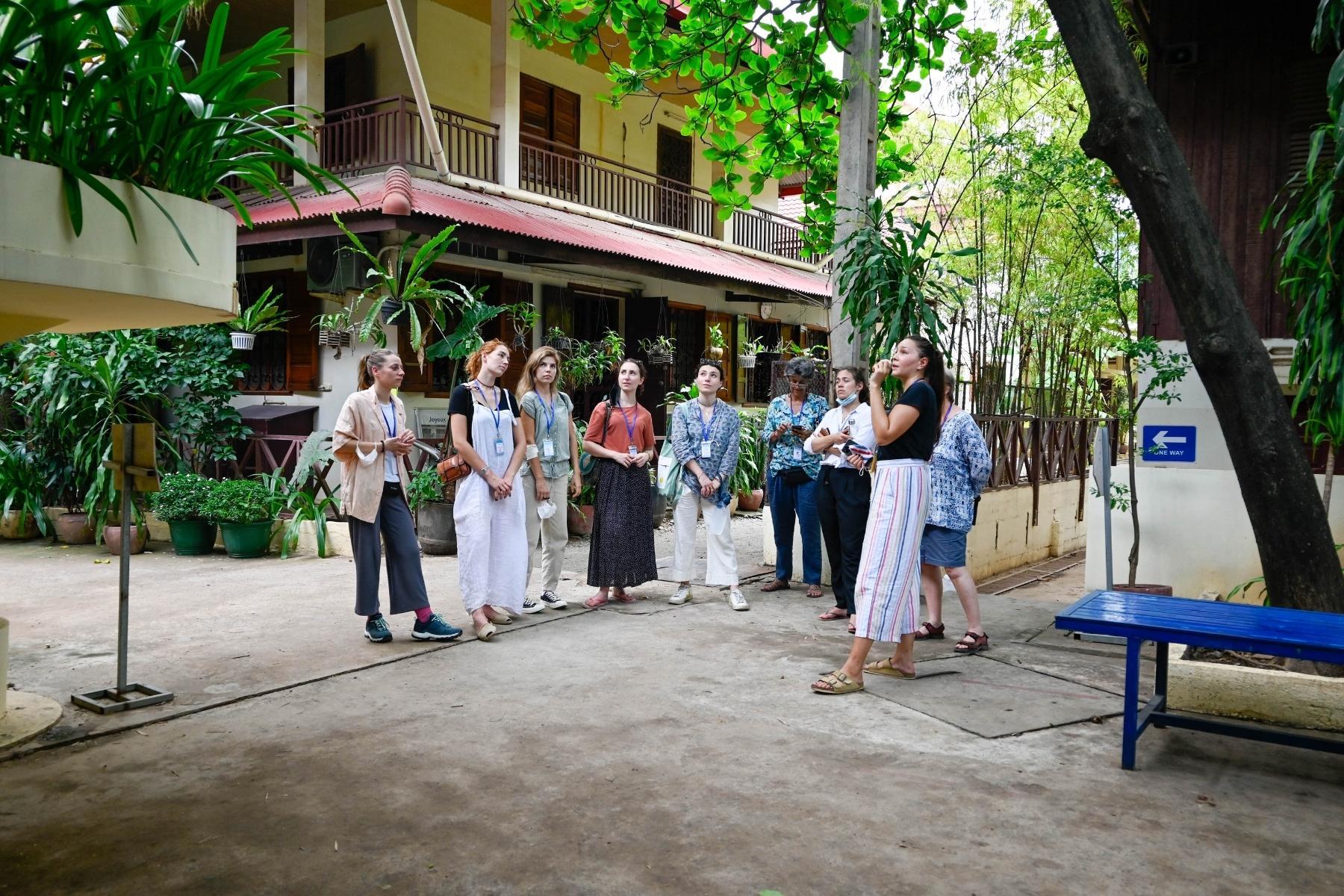 Visitors in the PSE Centre in Phnom Penh
