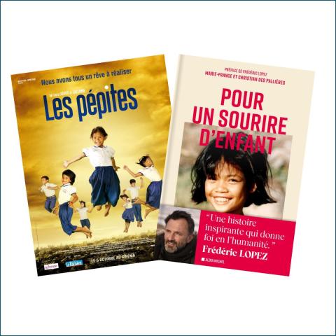 Affiche film Les Pépites et livre Pour un Sourire d'Enfant Affiche film Les Pépites et livre Pour un Sourire d'Enfant